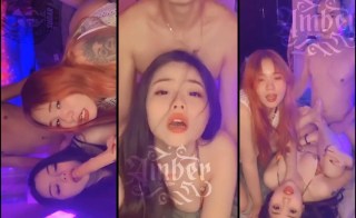 Threesome Ber, Ree và thằng chồng Jenny có 2 con vợ siêu dâm loàng – Full clip 14′