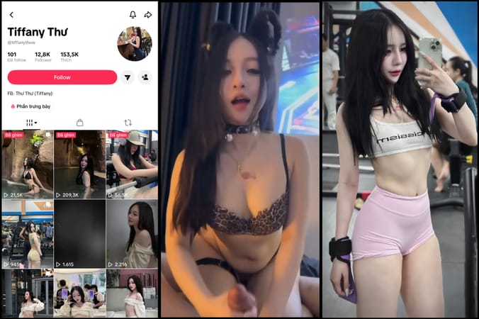 [Xamvn] Hot Tiktoker Gymer tiffanythuw nhìn mặt em nó dâm dục nứng vkl